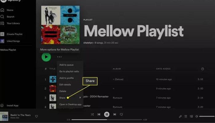how to share spotify 