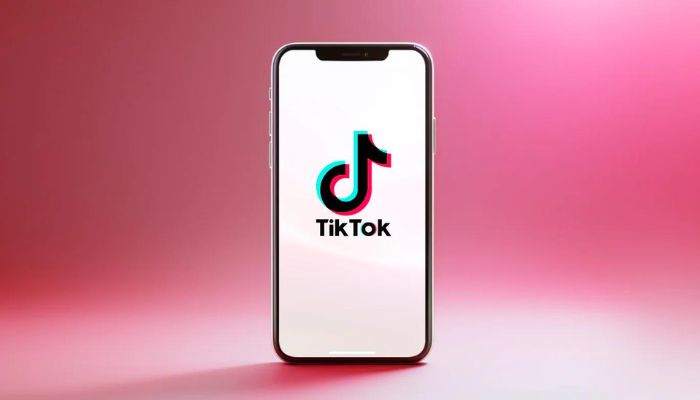 Phone with Tiktok Logo