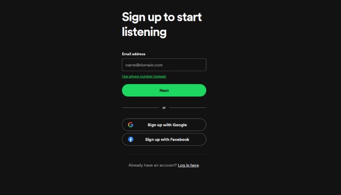 infomation layout of Spotify 