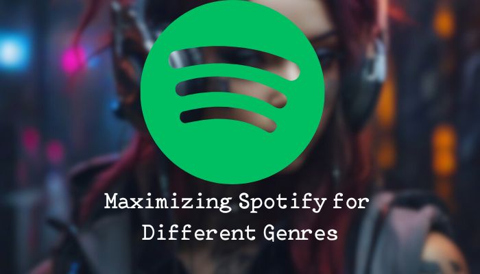 Spotify logo and background blurry image